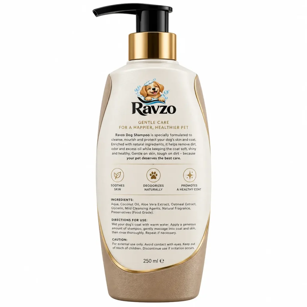 ravzo dog shampoo 250 ml premium pet shampoo for dogs2